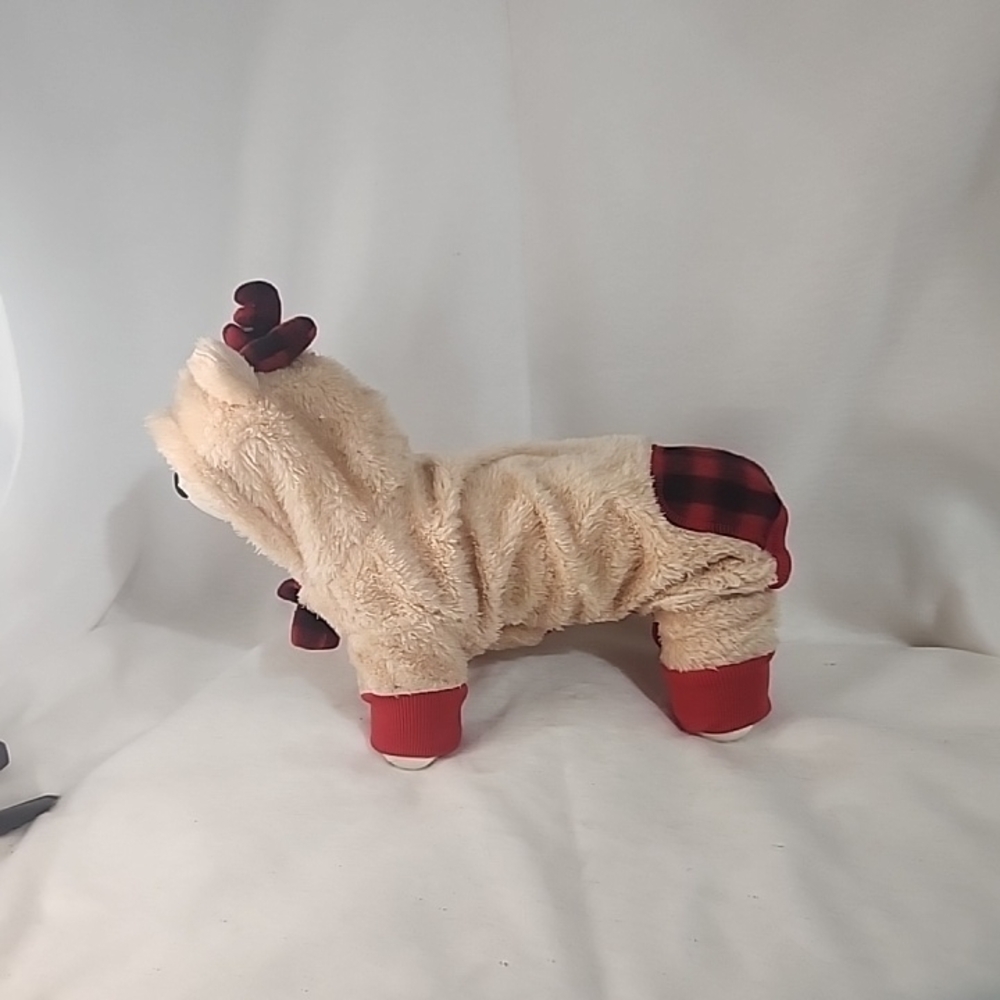 Source Unknown Red and Cream Dog Hoodie
